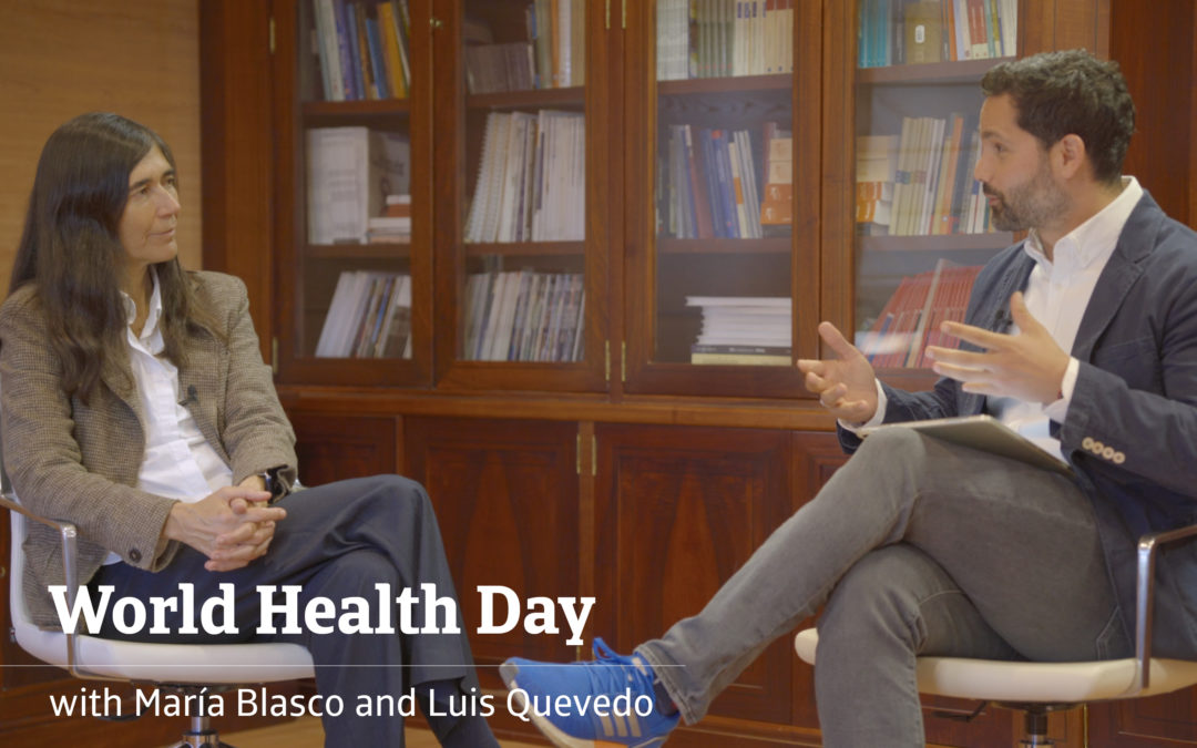 We talk about health prevention with María Blasco and Luis Quevedo