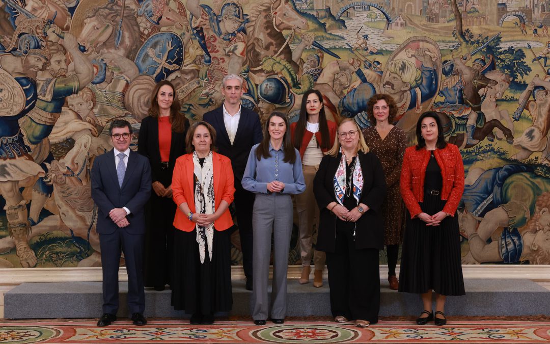 Her Majesty Queen Letizia Receives the Winners of the Research Awards Jesús Serra