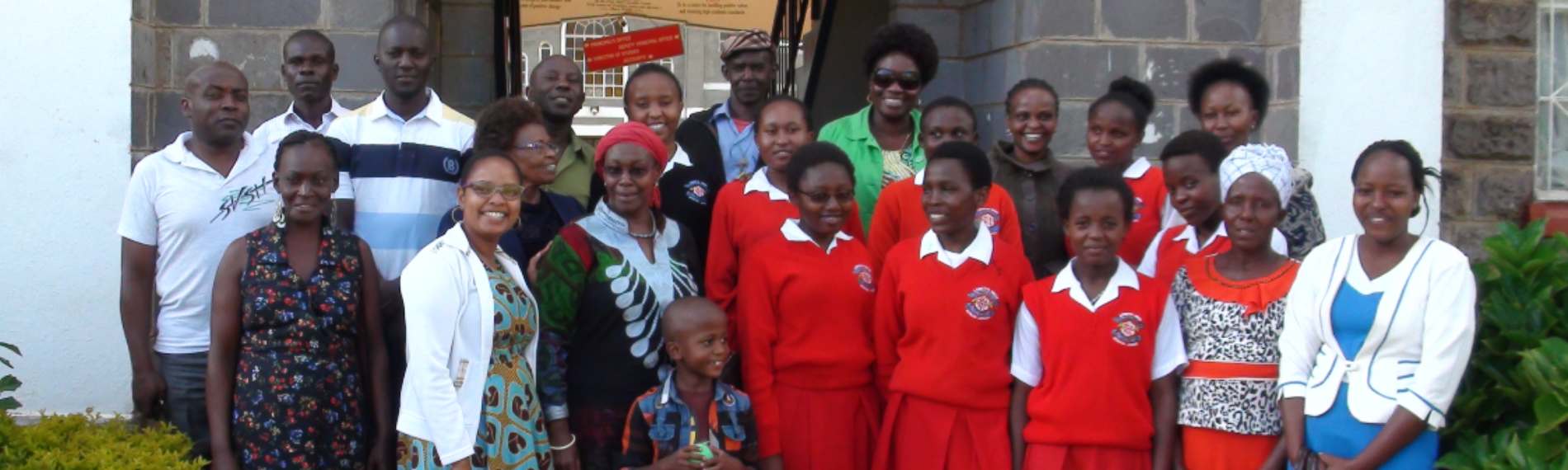 A group of Kenyan pupils in the classroom