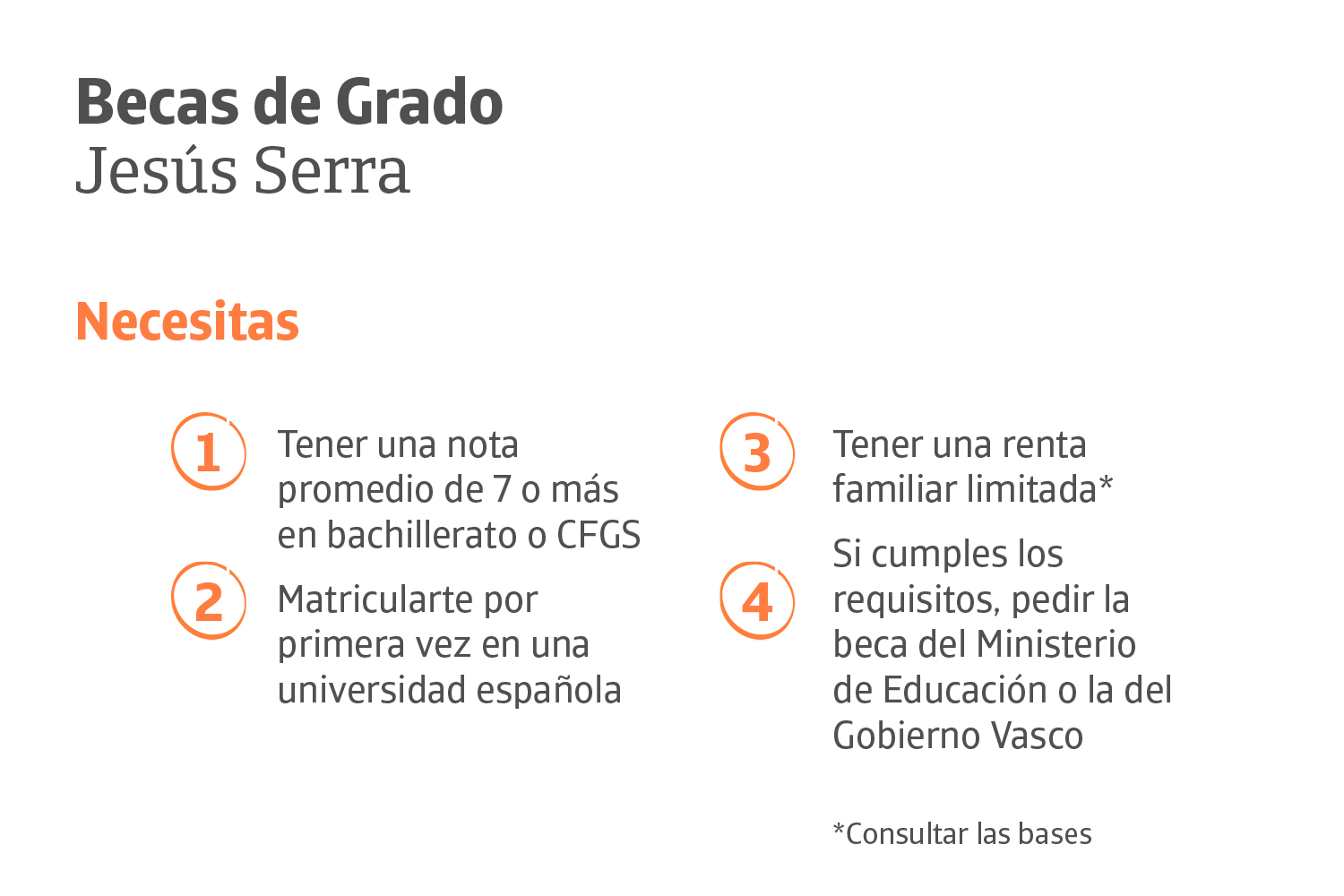 Jesús Serra Scholarships