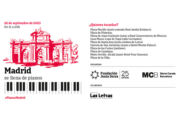 Madrid hosts the FJS pianos in the street