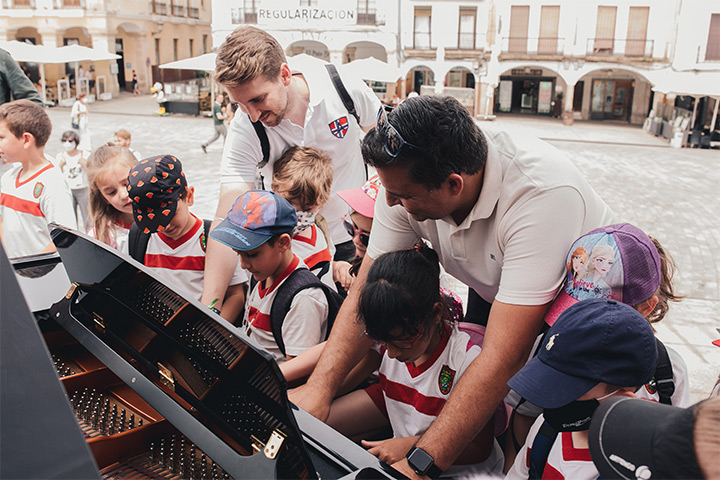 your city is full of pianos