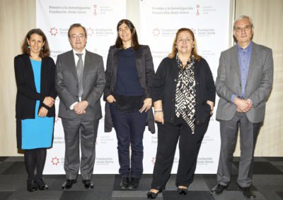 Reunión de deliberación del jurado de la 1.ª edición de los Premios a la investigación Fundación Jesús Serra